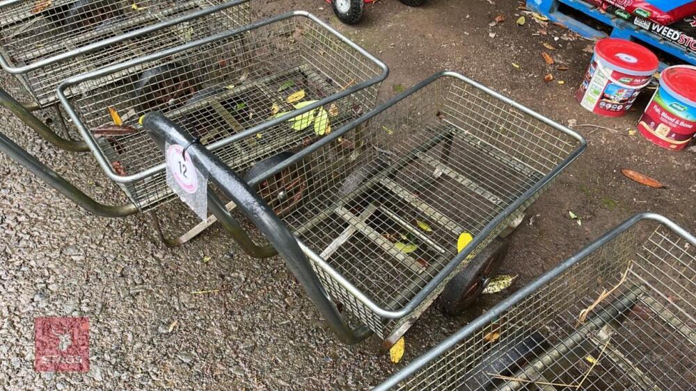 3' X 1' 10'' METAL PLANT TROLLEY