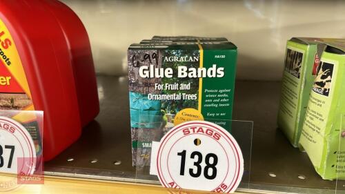 3 BOXES OF GLUE BANDS FOR FRUIT TREES