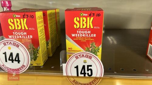 5X 125ML BOXES OF SBK TOUGH WEED KILLER