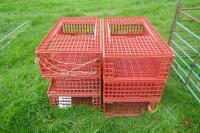 6 POULTRY CRATES - 4