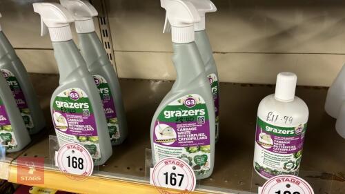 2X 750ML SPRAY BOTTLES OF GRAZERS G3