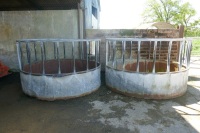 2 CATTLE RING FEEDERS