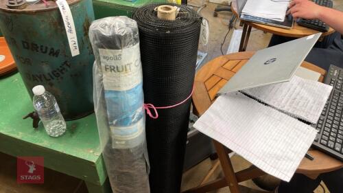 2 ROLLS OF FRUIT CAGE BIRD PROTECTION