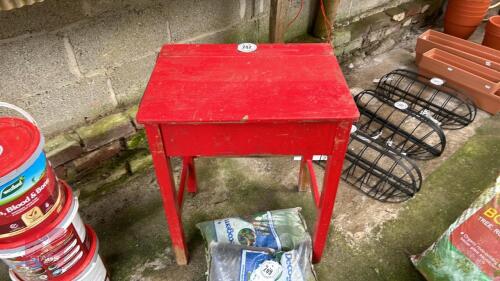 VINTAGE WOODEN SCHOOL DESK