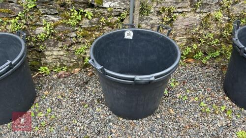 2 LRG PLASTIC TREE PLANT POTS