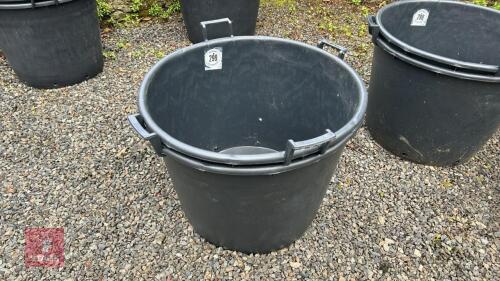 2 LRG PLASTIC TREE PLANT POTS