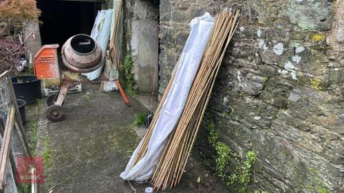 1.5 PACKS OF 6'X12-14MM BAMBOO CANES