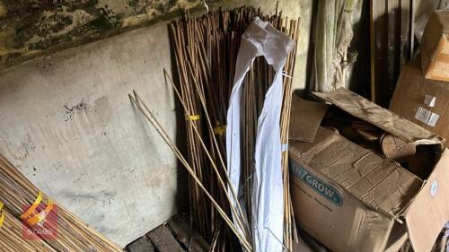 7 PACKS OF 4' BAMBOO CANES