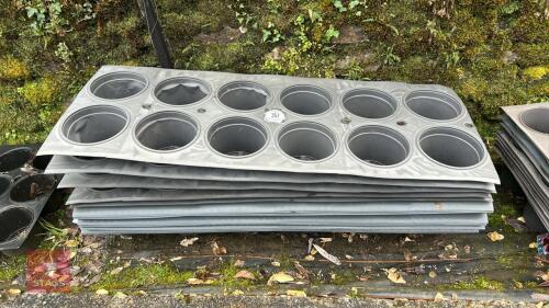 15 LRG PLANT POT HOLDER TRAYS