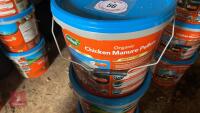 3X 10KG TUBS OF CHICKEN MANURE PELLETS - 3