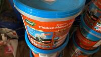 3X 10KG TUBS OF CHICKEN MANURE PELLETS - 3