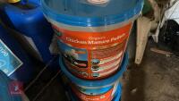 3X 10KG TUBS OF CHICKEN MANURE PELLETS - 3