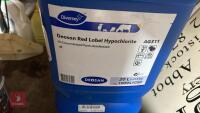 2X 20L DEOSAN RED LABLE HYPOCLORITE - 2