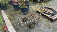 SMALL PLANT TROLLY WITH TOP BASKET