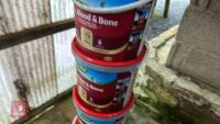 4X 10KG TUBS OF FISH, BLOOD & BONE PLANT - 3