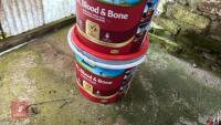 4X 10KG TUBS OF FISH, BLOOD & BONE PLANT - 5