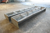 2 X 6' GALV TROUGHS - 4