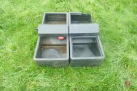 2 PLASTIC WATER TROUGHS - 2