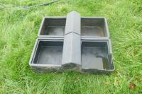 2 PLASTIC WATER TROUGHS - 6