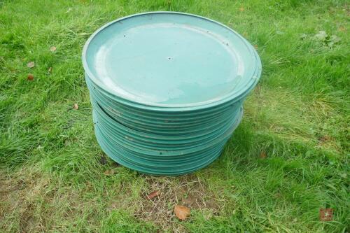 24 DARK GREEN FEED TRAYS