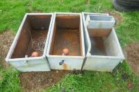 3 WATER TROUGHS - 3