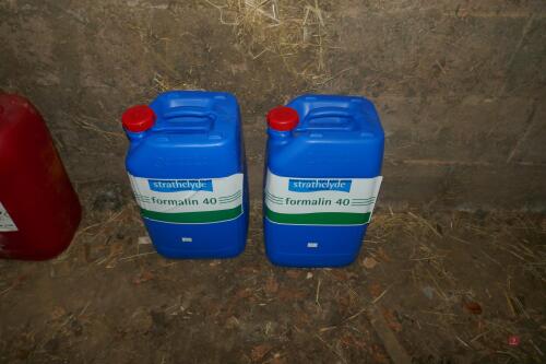 2 DRUMS OF FORMALIN 40