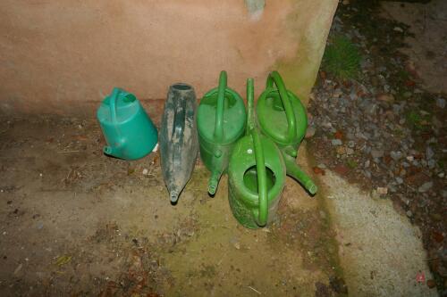 5 WATERING CANS