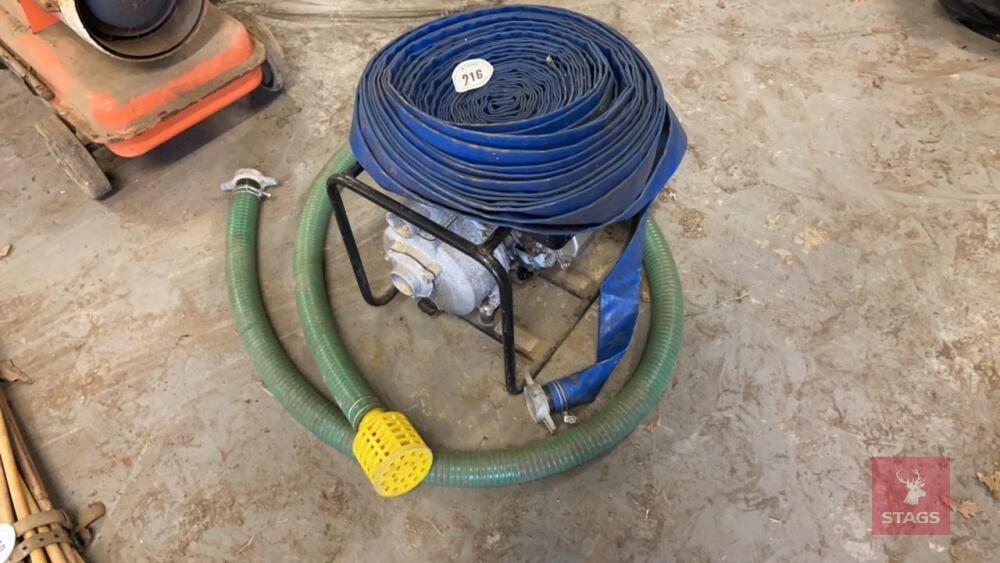 HONDA GX120 WATER PUMP & LAY FLAT HOSE