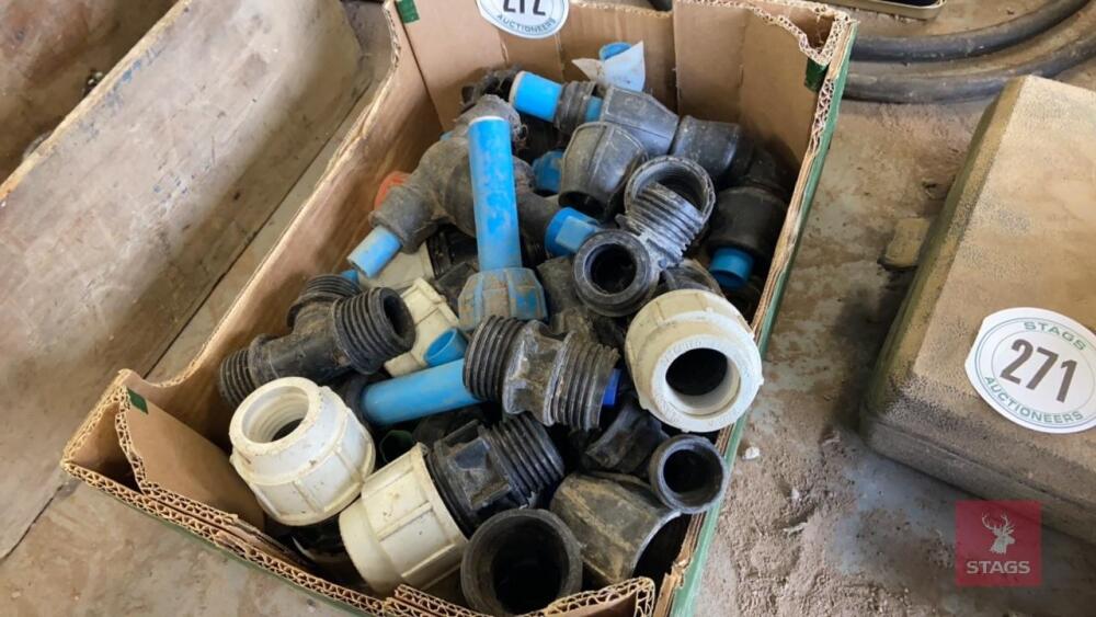 BOX OF PIPE FITTINGS