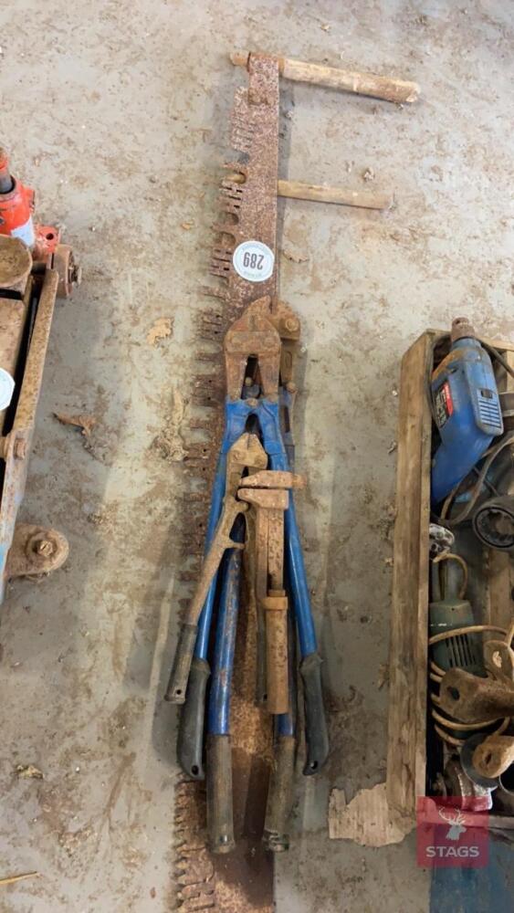 2 CROSS-CUT SAWS & BOLT CUTTERS