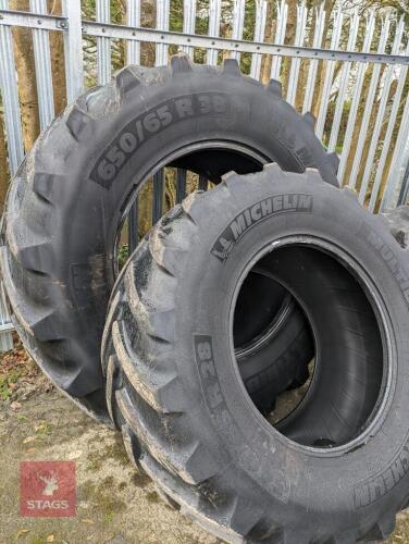 MICHELIN 650/65 X 38 & 540/65 X 28 TYRES