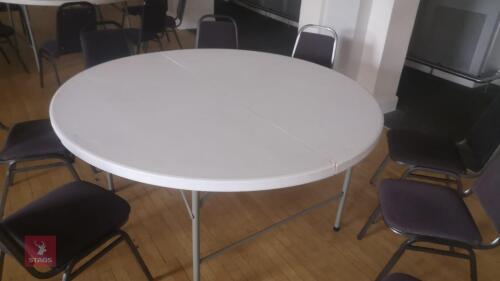 12 X 5' ROUND TABLES (S/R)