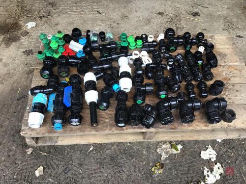 SELECTION OF PHILMAC WATER FITTINGS - Some Imperial & Some Metric Sizes - Some New & Unused - Pallet Not Included