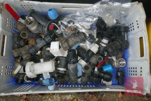 TRAY OF PIPE FITTINGS