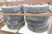 8 11X22.5 LORRY WHEELS & TYRES - 2