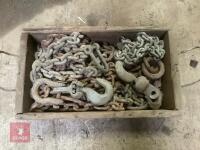 BOX OF CHAINS - 2