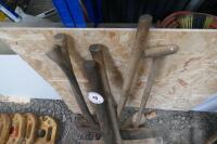 2 PICK AXES, AXE, DIGGER & SLEDGE (49) - 4