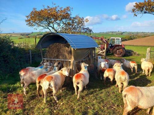 COVERED ROUND BALE FEEDER