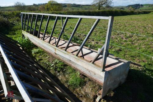 15' CATTLE FEED BARRIER/TROUGH