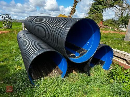 3 LARGE DRAINAGE PIPES