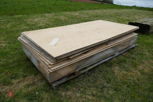 39 8' X 4' SPRUCE PLY WEATHER GUARD SHEE