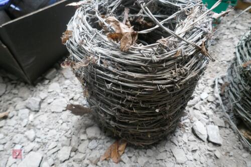 2 PART ROLLS OF BARBED WIRE