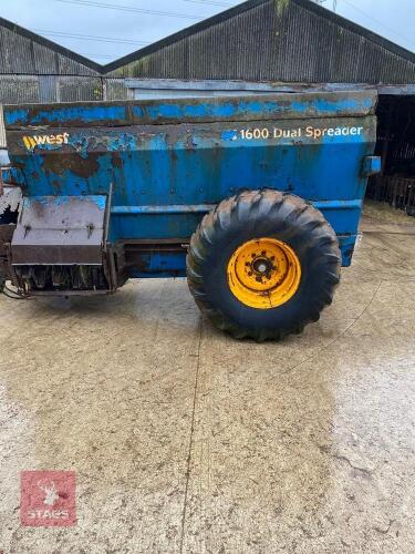 HARRY WEST 1600 DUNG SPREADER (S/R)