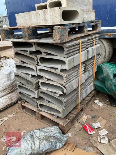 PALLET OF UNUSED KERB GULLEYS