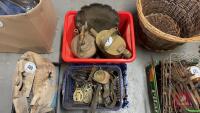 3 BASKETS OF BRASSWARE - 2