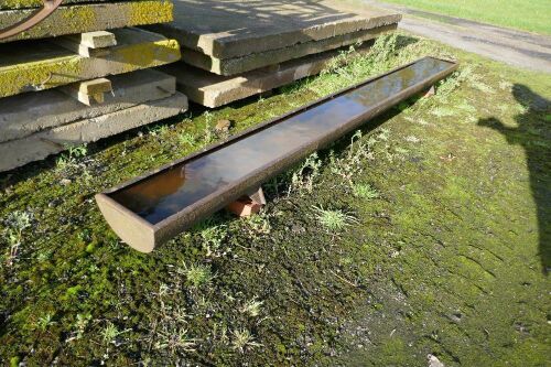 LONG CAST IRON GROUND TROUGH