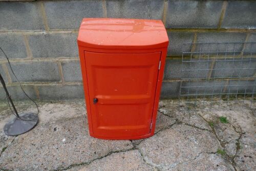 ORANGE PLASTIC STORAGE BOX