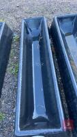 PLASTIC 3' GROUND FEED TROUGH - 2