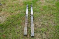 2 6' 6'' GALVANISED HANGING POSTS - 2