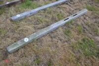 7' GALVANISED RECIEVING POST - 2